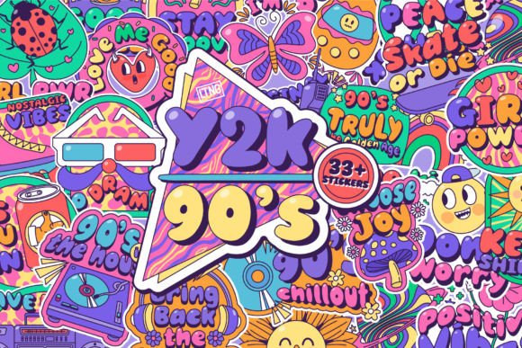Download Y2k 90s Stickers - 90s Collection