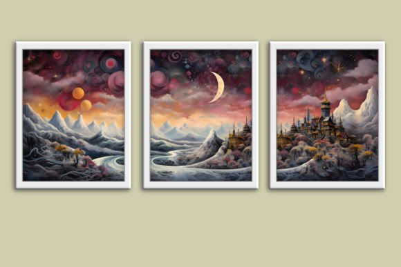 Download Celestial 3 Wall Art Prints Panorama Set - Print Collection