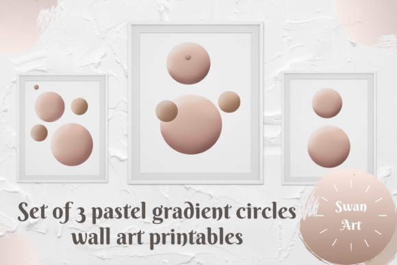 Download Pastel Beige Gradient Circles Printable - Print Collection