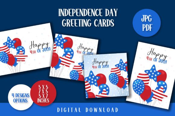 Download 4th of July Greeting Cards | USA Design - Card Collection