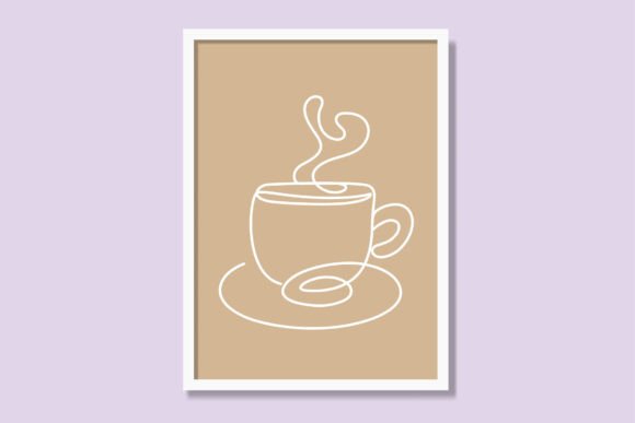 Download Teacup Linear Printable Poster Design - Print Collection