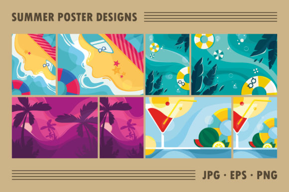 Download Collection of Summer Poster Designs. - Poster designs Collection