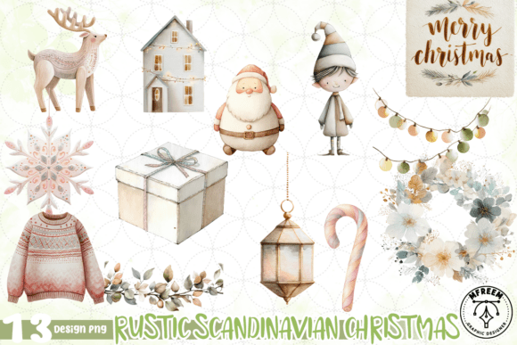 Download Rustic Scandinavian Christmas PNG - Scandinavian christmas png Collection