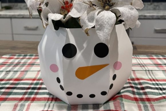 Download Holiday Cardstock Vases - Snowman - Card Collection