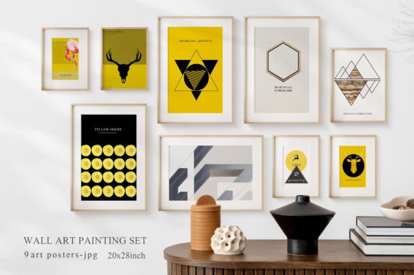 Download Abstract Art Print, Wall Art, Yellow - Print Collection