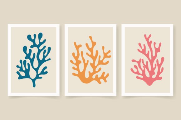 Download Contemporary Abstract Coral Posters - Contemporary abstract Collection