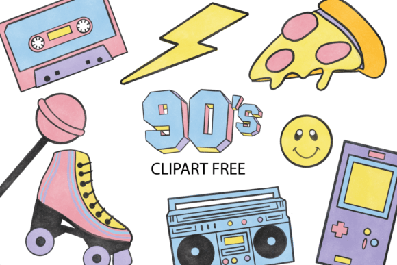 Download 90s Clipart Free - 90s Collection