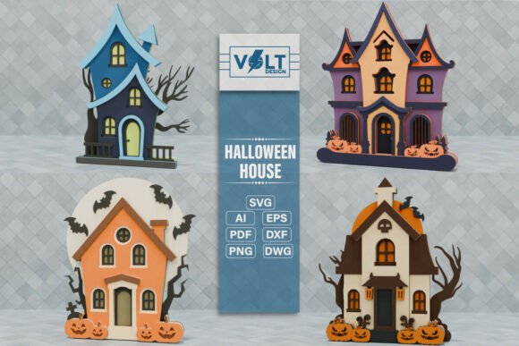 Download Halloween House SVG Laser Craft BUNDLE - Craft bundle Collection
