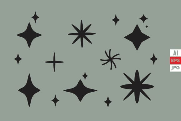 Download Flat Sparkling Star Collection Icon - Flat Collection
