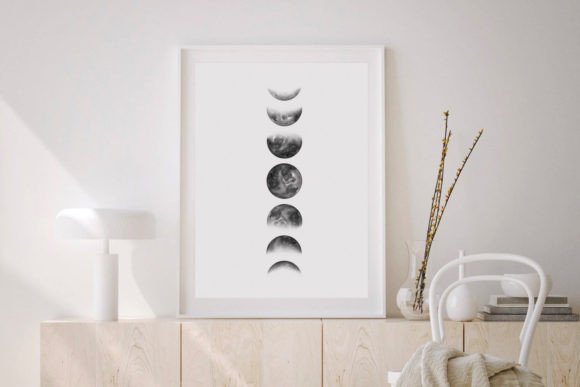 Download Moon Phase Wall Art Prints - Print Collection