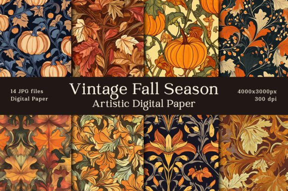 Download Vintage Fall Season Artistic Backgrounds - Artistic backgrounds Collection