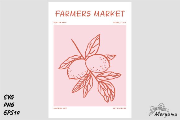 Download Farmers Market Lemon Fruit Art Print SVG - Print Collection