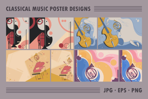 Download Set of Classical Music Poster Designs. - Poster designs Collection