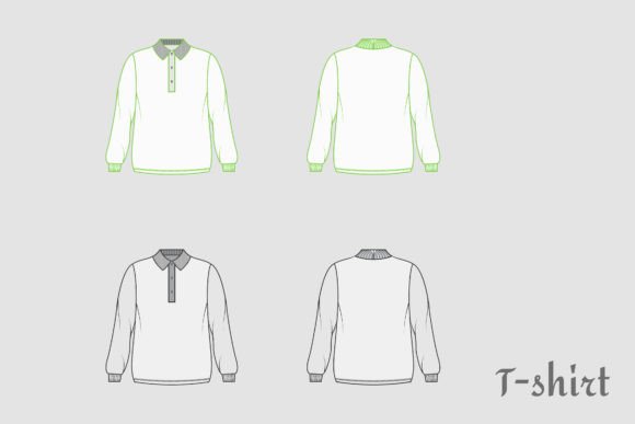 Download Flat Jacket Illustration T Shirt Set - Premium Resources