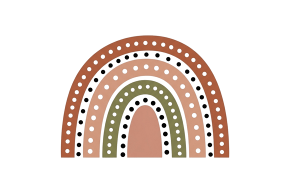 Download Boho Style Arch Dotted Earthy Colors - Dot Collection