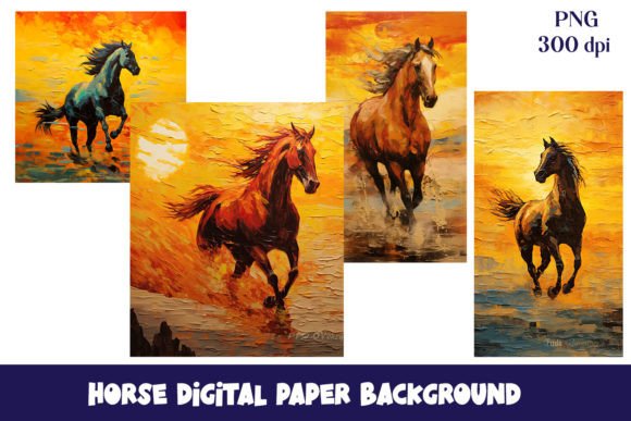 Download Autumn Horse Oil Wall Art Prints - Print Collection