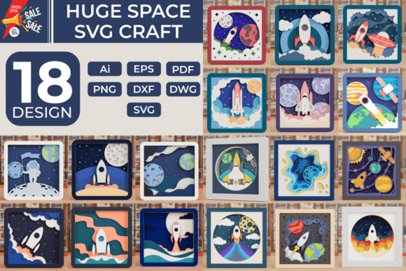 Download Space Exploration 3D SVG Craft BUNDLE - Craft bundle Collection