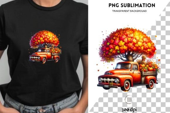 Download Autumn Truck PNG Digital Prints - Print Collection