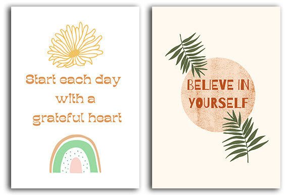 Download Boho Printable Wall Art, Boho Quotes V1 - Print Collection