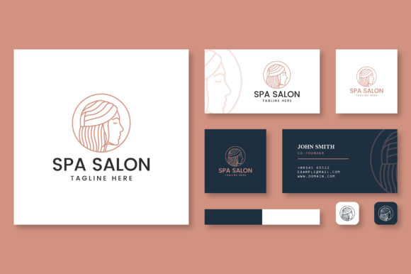 Download Beauty Logo Spa Salon with Business Card - Card Collection